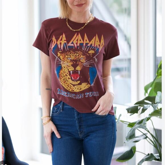 Daydreamer Def Leppard American Tour Tee Huckleberry Graphic Band S New - Picture 11 of 13